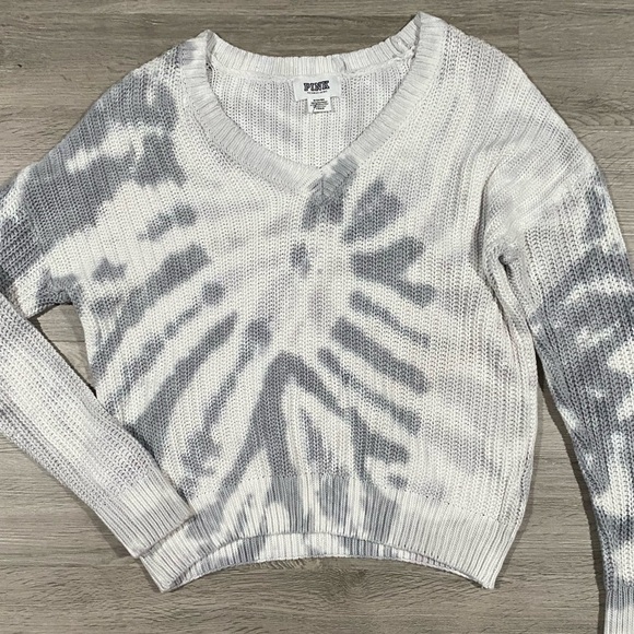 Pink Victorias Secret Knit Tie Dye Sweater - Picture 3 of 6